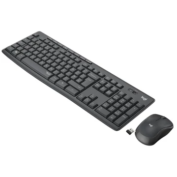 Billentyűzet+egér vezeték nélküli Silent HUN fehér Logitech MK295