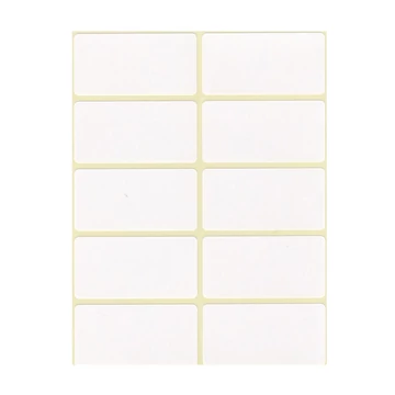 Etikett címke, 25x50mm, 6 lap, 10 címke/lap