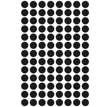 Etikett címke, o8mm, jelölésre, 104 címke/ív, 4 ív/doboz, Avery fekete