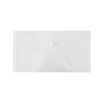 Irattartó tasak DL `csekk` patentos PP transzparens átlátszó fehér Icarus