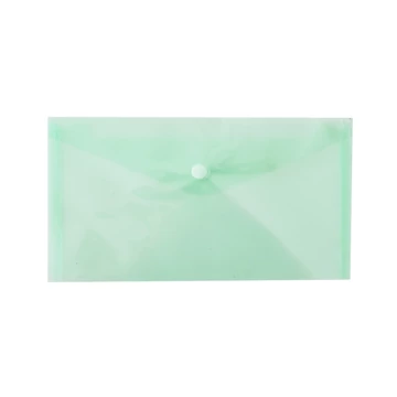 Irattartó tasak DL `csekk` patentos PP transzparens zöld Icarus