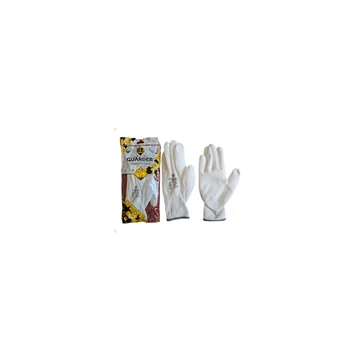 Védőkesztyű precíziós PU mártott tenyérrel L-es méret Guarder fehér