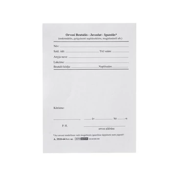 Orvosi beutalás-jav.-ig.  A.3510-64/a