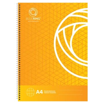 Spirálfüzet A4, 70lap Bluering® franciakockás