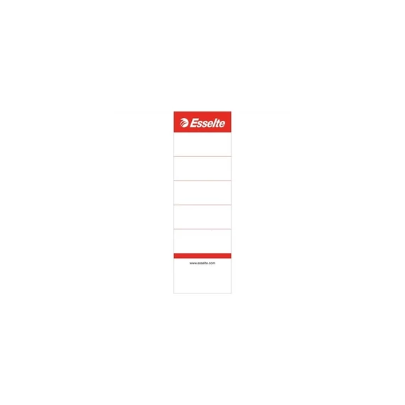Cserecímke iratrendezőhöz, kétoldalas 50x158mm, Esselte fehér 10 db/csom