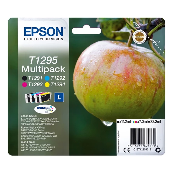 Epson T1295 tintapatron BCMY multipack ORIGINAL