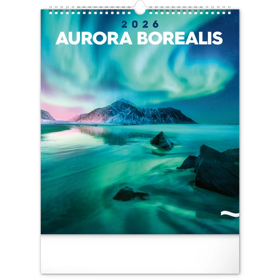 Falinaptár képes  300x340mm Aurora Borealis Realsystem 2026.