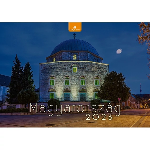 Falinaptár képes 340 × 485 mm, fehér lapokkal Magyarország Dayliner 2026.
