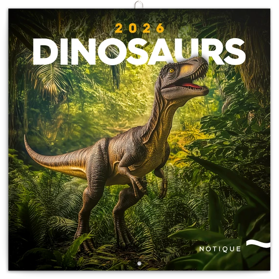 Falinaptár képes lemeznaptár 300x300mm, Dinosaurs Realsystem 2026.
