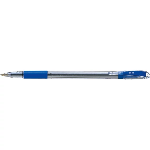 Golyóstoll kupakos 0,35mm, BK407-C Pentel, írásszín kék