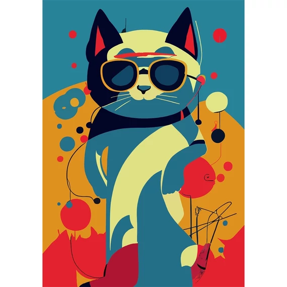 Határidőnapló Colors A5 heti, fehér lapokkal Astro Cat Dayliner 2026.