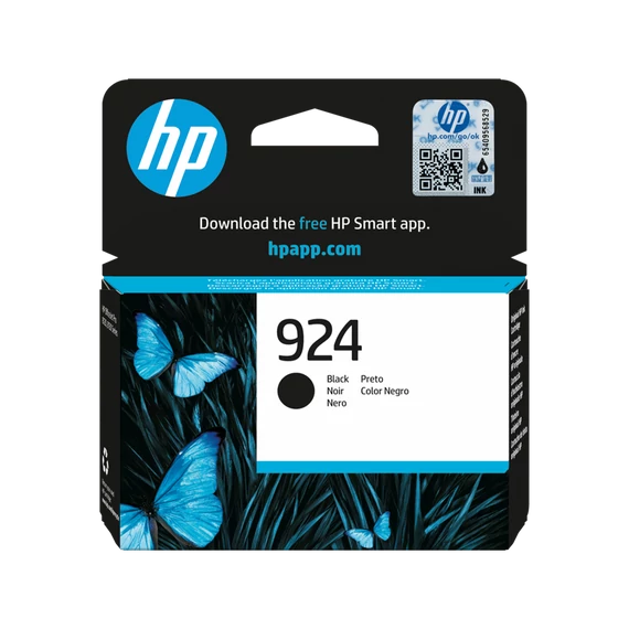 Hp 924/4K0U6NE tintapatron black ORIGINAL