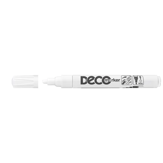 Lakkmarker, decomarker 2-4mm, kerek Ico fehér