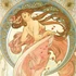 Kép 3/3 - Falinaptár képes lemeznaptár 300x300mm, Alphonse Mucha Realsystem 2026.