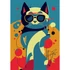 Kép 1/2 - Határidőnapló Colors A5 napi, fehér lapokkal Astro Cat Dayliner 2026.