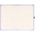 Kép 3/4 - Keménytáblás notesz pontozott vonalozással krémszínű lapokkal leszorító gumiszalaggal Lila 130x210mm, Presco