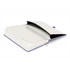 Kép 4/4 - Keménytáblás notesz pontozott vonalozással krémszínű lapokkal leszorító gumiszalaggal Lila 130x210mm, Presco