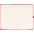 Kép 2/4 - Keménytáblás notesz pontozott vonalozással krémszínű lapokkal leszorító gumiszalaggal Red 130x210mm, Presco