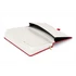 Kép 4/4 - Keménytáblás notesz pontozott vonalozással krémszínű lapokkal leszorító gumiszalaggal Red 130x210mm, Presco