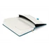 Kép 4/4 - Keménytáblás notesz pontozott vonalozással krémszínű lapokkal leszorító gumiszalaggal Teal 130x210mm, Presco